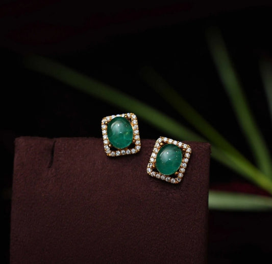 Antique Green Choker Short Necklace - nsjewelscraft